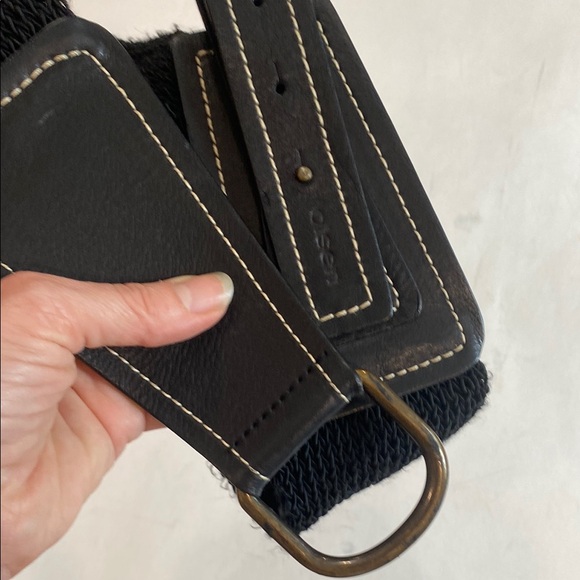 Sigrid Olsen Black Belt with Gold Buckle - Picture 8 of 14